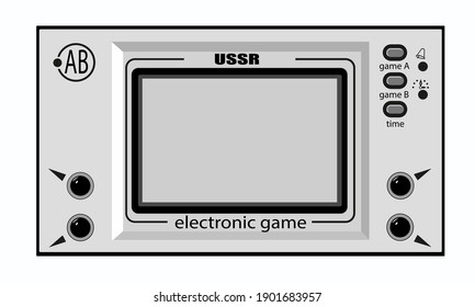 El juego de bolsillo electrónico de los niños soviéticos
