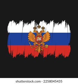 Ilustración del vector de pincel de bandera soviética