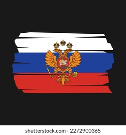 Soviet Flag Brush Vector Illustration