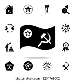 soviet flag icon. Detailed set of communism and socialism icons. Premium graphic design. One of the collection icons for websites, web design, mobile app
