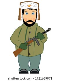 Soviet guerrilla of the timeses of the second world war