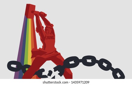 Soviet man using a hammer