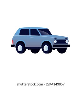 soviet russian vaz niva car icon vector