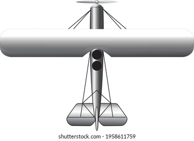 Soviet Spy Plane And Light Bomber, On A White Background. Vector Image.