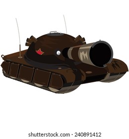 Soviet Tank with a red star.