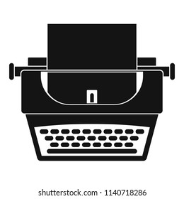 Soviet typewriter icon. Simple illustration of soviet typewriter vector icon for web design isolated on white background