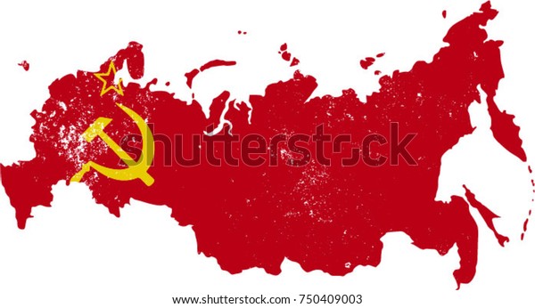 Soviet Union Flag Map Soviet Union Flag Map Eroded: Vector De Stock (Libre De Regalías) 750409003  | Shutterstock