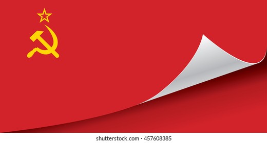 Soviet Union flag vector illustration.