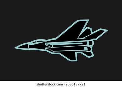 Soviet Union and Russian fighter jet icon vector illustration