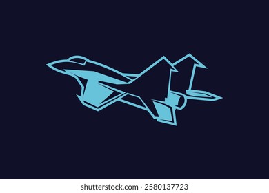 Soviet Union and Russian fighter jet icon vector illustration