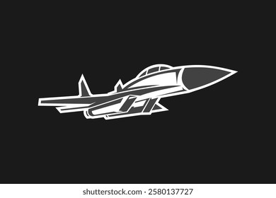 Soviet Union and Russian fighter jet icon vector illustration