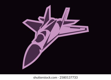 Soviet Union and Russian fighter jet icon vector illustration