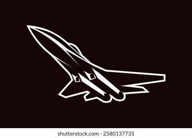 Soviet Union and Russian fighter jet icon vector illustration