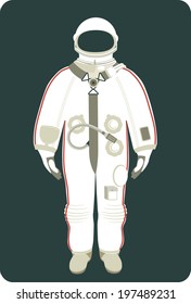 Soviet vintage spacesuit from sixties.