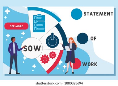 Sow Statement Work Business Concept Vector Stock Vector (Royalty Free ...