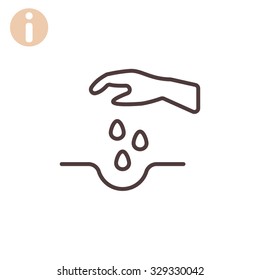 sowing of seeds icon