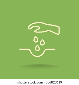 sowing of seeds icon