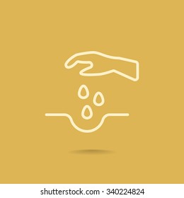 sowing of seeds icon