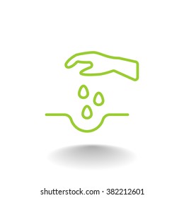 sowing of seeds icon
