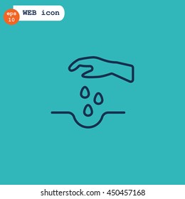  Sowing of seeds icon Vector.