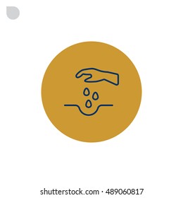  Sowing of seeds icon Vector.