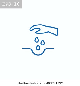  Sowing of seeds icon Vector.
