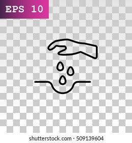  Sowing of seeds icon Vector.