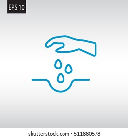  Sowing of seeds icon Vector.