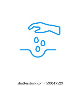  Sowing of seeds icon Vector.