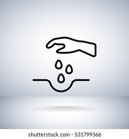  Sowing of seeds icon Vector.