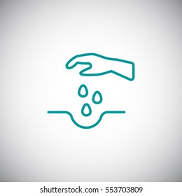  Sowing of seeds icon Vector.