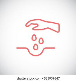  Sowing of seeds icon Vector.