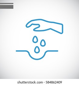  Sowing of seeds icon Vector.