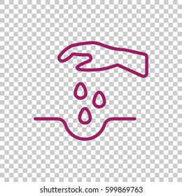  Sowing of seeds icon Vector.