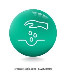  Sowing of seeds icon Vector.