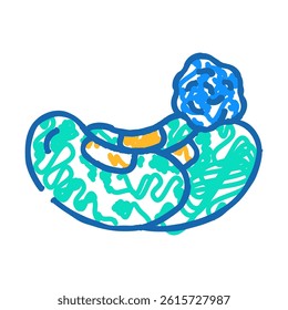soy allergen free product food doodle icon sketch vector. soy allergen free product food sign. isolated symbol illustration