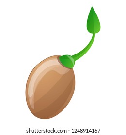 Soy bean icon. Cartoon of soy bean vector icon for web design isolated on white background
