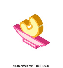 soy bean on plate isometric icon vector. soy bean on plate sign. isolated symbol illustration