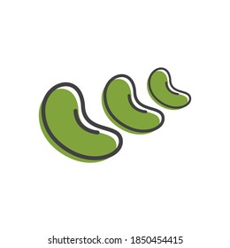 Soy beans icon illustration design