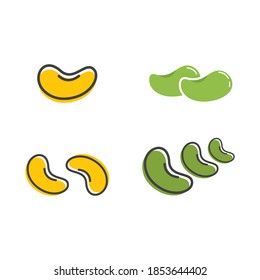 Soy beans icon illustration design