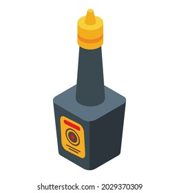 Soy bottle icon isometric vector. Sauce japanese. Chinese sushi bottle
