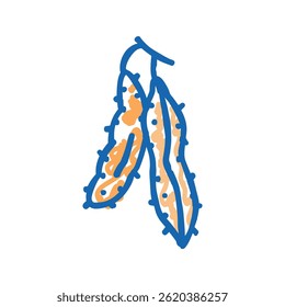 soy dry doodle icon sketch vector. soy dry sign. isolated symbol illustration