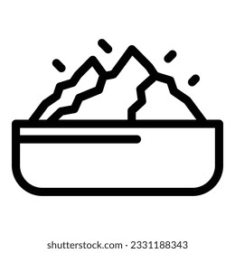 Soy food icon outline vector. Agave vegan. Eating seed