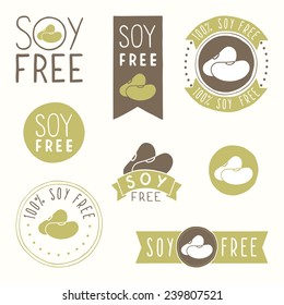 Soy free hand drawn labels