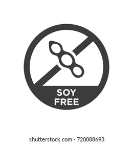 Soy Free Icon. Vector Illustration.