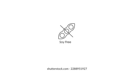 soy free product icon vector illustration 