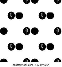 soy icon. Element of nuts icons for mobile concept and web apps. Pattern repeat seamless soy icon can be used for web and mobile apps on white background