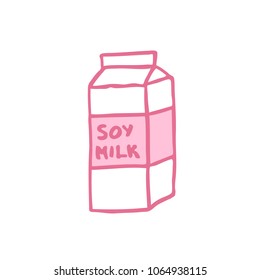 soy milk doodle icon