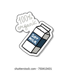 soy milk doodle icon