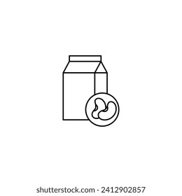 soy milk icon vegan plant milk icon